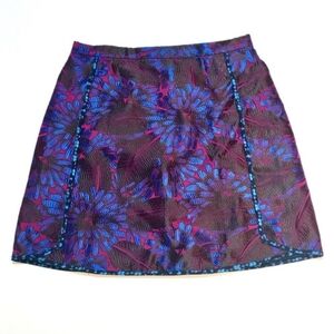 J. Crew Midnight Floral Jacquard Skirt 2